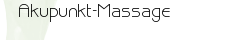 Akupunkt-Massage